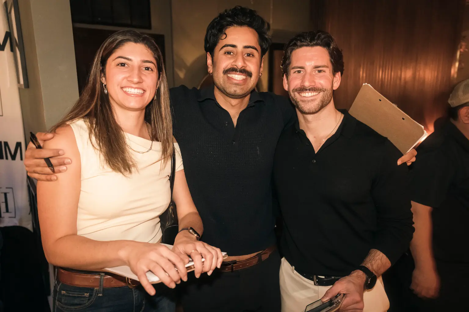 Arya with guests at an Unseen Connections event in New York